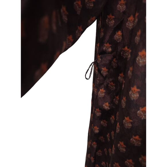 Sundance Women's‎ Boho Kurta Tunic Dress Split Sides Silky V-neck Petite XS - Picture 9 of 15